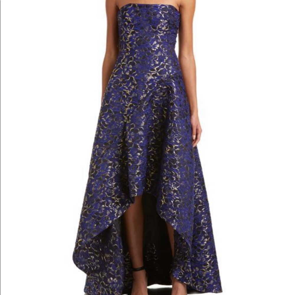 Issue New York Strapless Jacquard Cocktail Dress Large